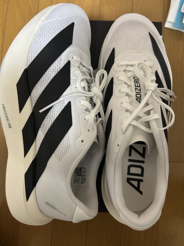 2024年11月に買ったAdizero EVO SL